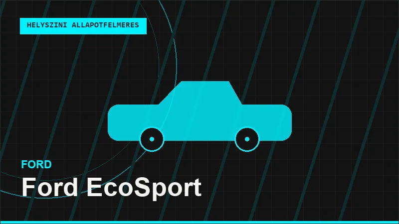 Ford EcoSport helyszíni autó állapotfelmérés vásárlás előtt