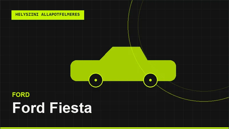 Ford Fiesta helyszíni autó állapotfelmérés vásárlás előtt
