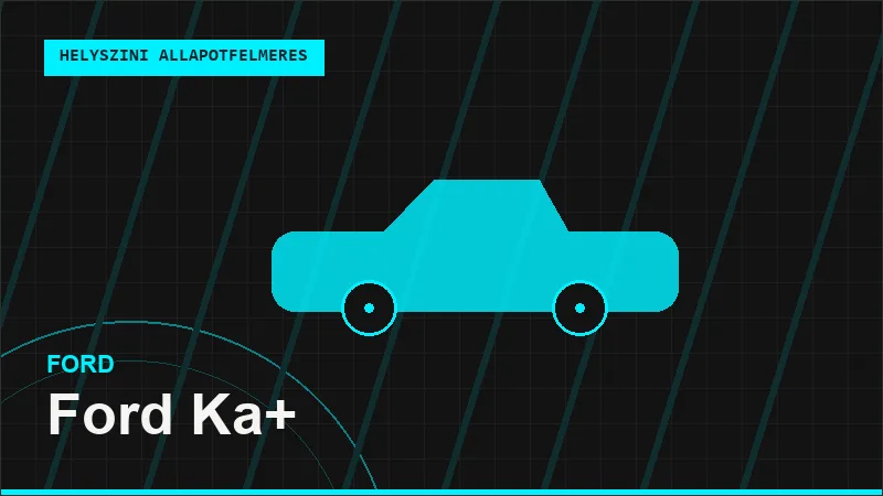 Ford Ka+ helyszíni autó állapotfelmérés vásárlás előtt