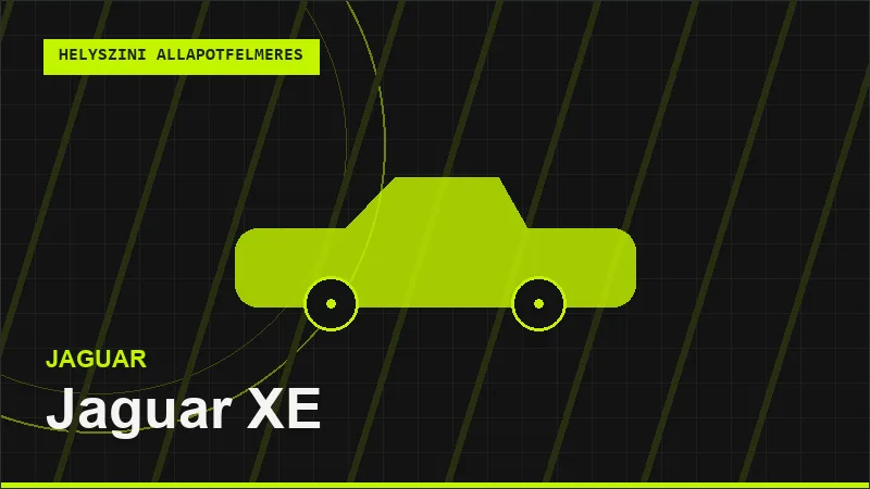 Jaguar XE helyszíni autó állapotfelmérés vásárlás előtt