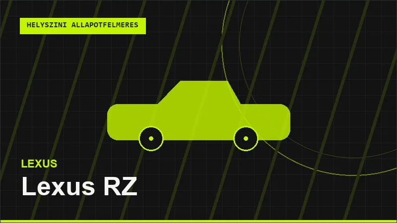 Lexus RZ helyszíni autó állapotfelmérés vásárlás előtt
