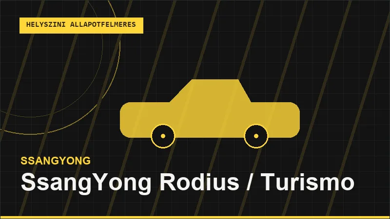 SsangYong Rodius / Turismo helyszíni autó állapotfelmérés vásárlás előtt
