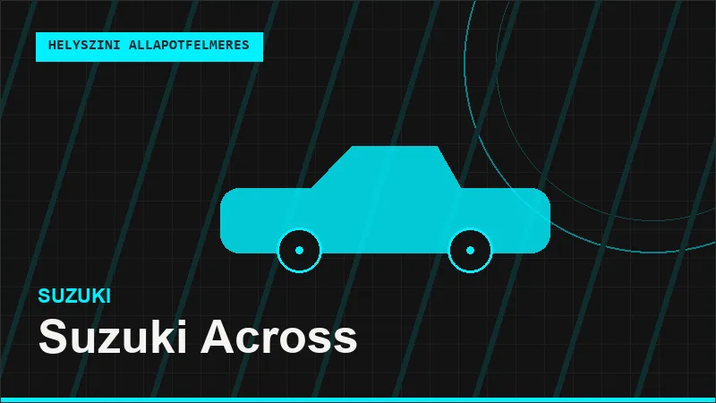 Suzuki Across helyszíni autó állapotfelmérés vásárlás előtt