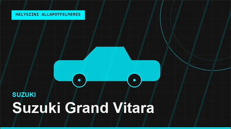 Suzuki Grand Vitara helyszíni autó állapotfelmérés vásárlás előtt