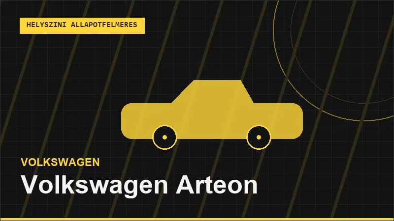 Volkswagen Arteon helyszíni autó állapotfelmérés vásárlás előtt